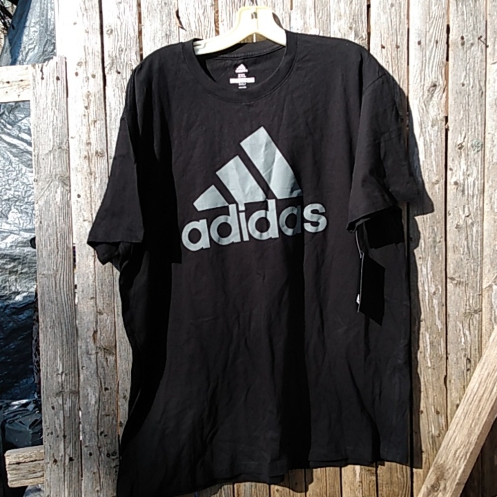 ADDIDAS MEN'S 2XL Casual Cotton Golf Short Sleeve Shirt NWT